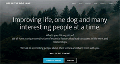 Desktop Screenshot of lifeinthedoglane.com