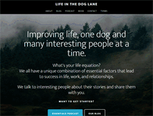 Tablet Screenshot of lifeinthedoglane.com